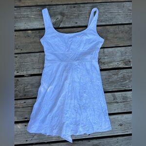 Ruby Rox Embroidered Dress Girls Sz 11 Sleeveless White Flower Girl Communion